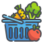 fresh healthy food icon