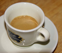 a cup of espresso