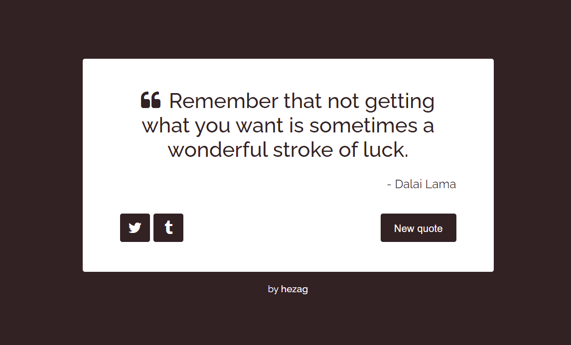 Random Quote Machine Project Image